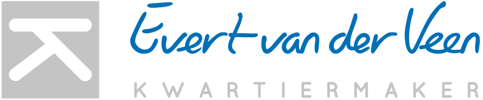logo Evert van der Veen, kwartiermaker
